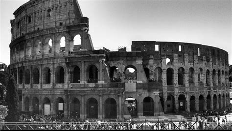 Colosseum ~Black and White | Art design, Black and white, Colosseum