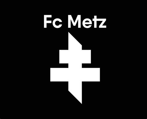 FC Metz Club Symbol Logo White Ligue 1 Football French Abstract Design ...