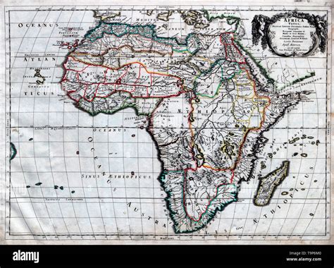 Africa Vetus - Sanson Atlas, circa 1700 Stock Photo - Alamy