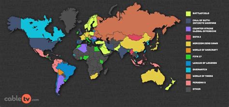 The Most Popular Video Game in Every Country - Thrillist