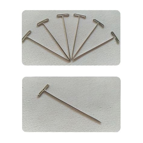 50Pcs Metal T Pins For Modelling Macrame Wigs Sewing Craft For Making ...