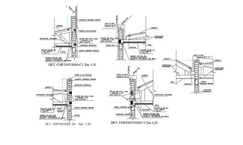 Fire Wall Details In AutoCAD File - Cadbull