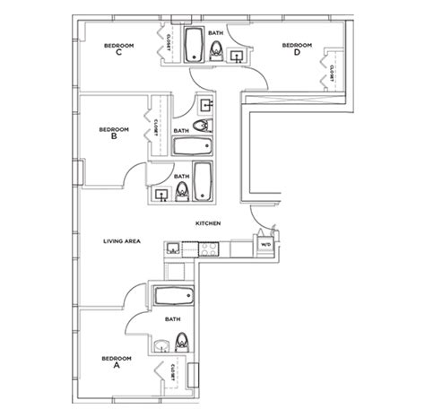 District, 4-Bedroom Floor Plan