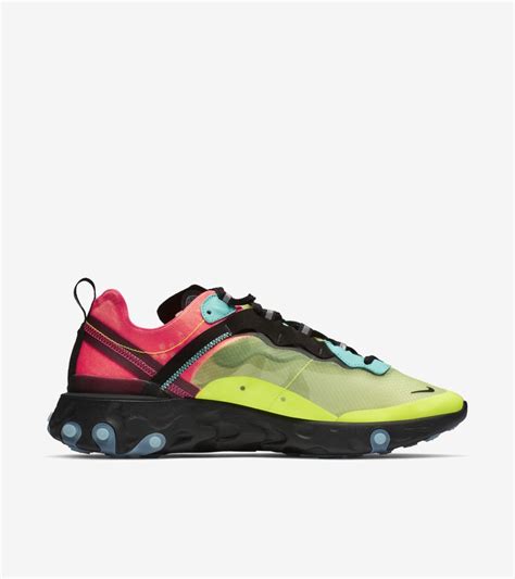 Nike React Element 87 'Volt & Racer Pink & Aurora' Release Date. Nike⁠+ SNKRS