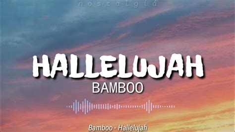 Hallelujah (Lyrics) | Bamboo - YouTube Music