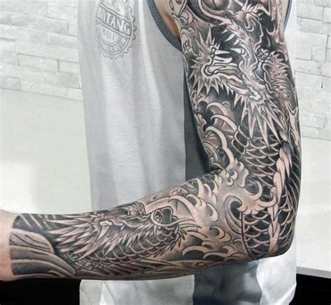 70 Dragon Arm Tattoo Designs For Men - Fire Breathing Ink Ideas