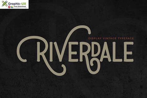 Riverdale Font – GraphicUX