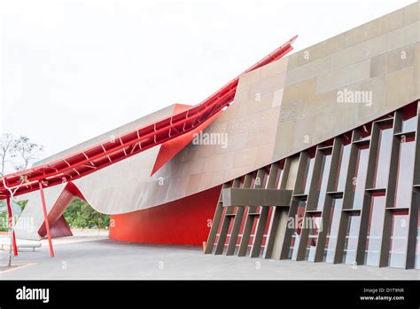 Striking architecture of the National Museum Australia, Canberra Stock ...