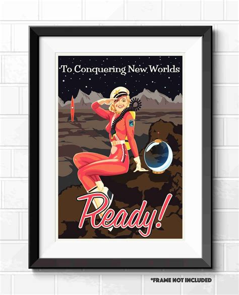 Retro Sci-Fi Pop Art Space Poster Prints A4 A3 A2 Futuristic | Etsy