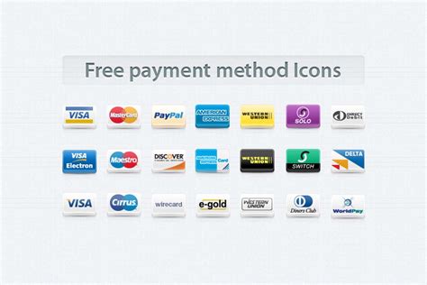 Free Payment Method Icons (PNG)