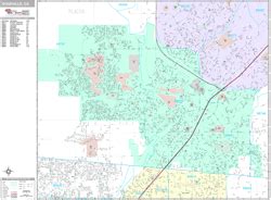 Roseville California Zip Code Wall Map (Premium Style) by MarketMAPS