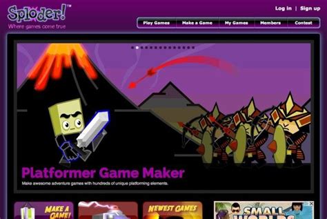 Make games online and share them with a fantastic free website, Sploder ...