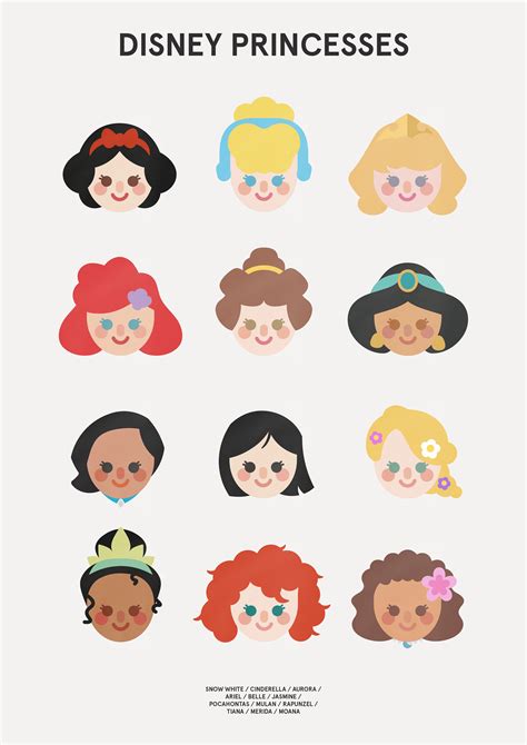 Disney Princess Icon Art on Behance