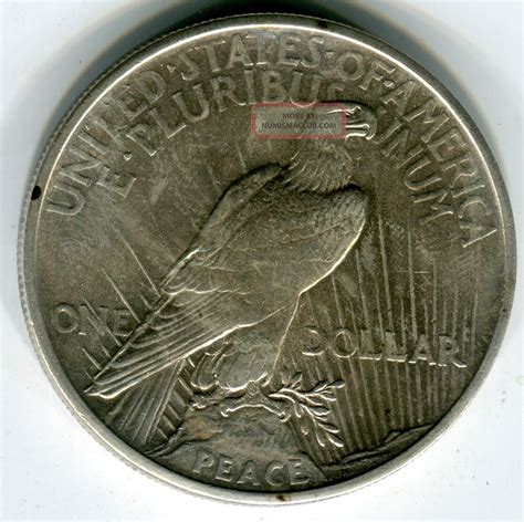 1921 $1 Peace Silver Dollar Very Choice Au