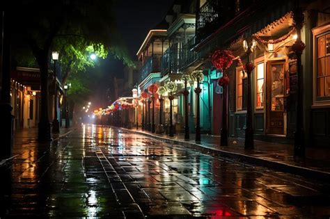 Premium AI Image | Bourbon Street Nightlife photography