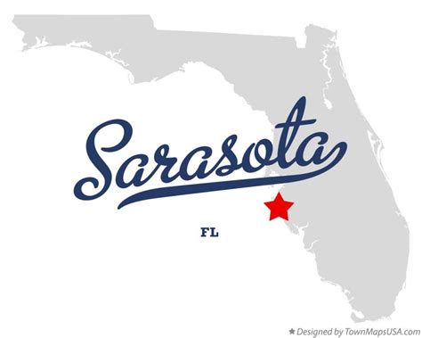 Map of Sarasota, FL, Florida