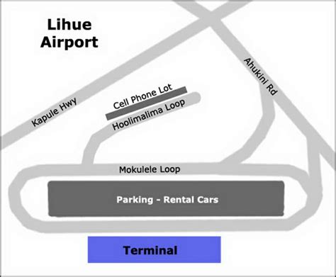 Airport Terminal Map - kauai-airport-parking-map.jpg