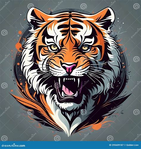 Vector Tiger Illustration. Logo Tiger Stock Illustration - Illustration ...