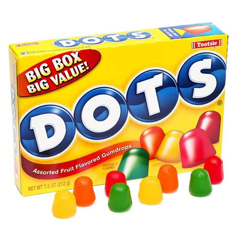 Dots Candy 6.5-Ounce Packs: 12-Piece Box | Dots candy, Candy, Vegan store