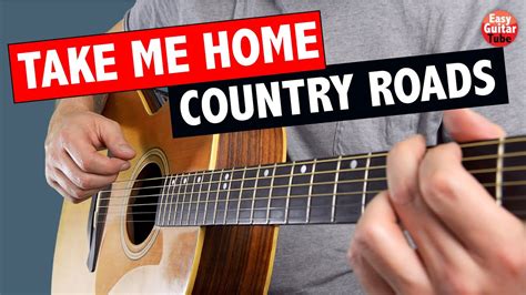 Take Me Home Country Roads - Easy Guitar Tutorial - CHORDS - YouTube