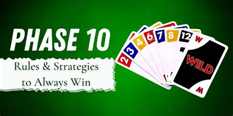 Phase 10 Rules & Strategies to Always Win - Bar Games 101