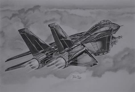 F-14 Tomcat in 2020 | Military drawings, Plane drawing, Aircraft art