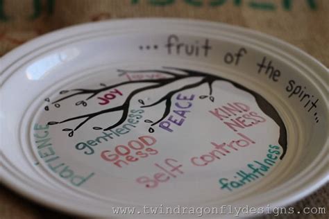 fruit of the spirit plate it forward plate | Craft/DIY Projects | Fruit of the spirit, Spirit ...