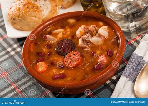 Traditional Asturian Fabada Stock Image - Image of fabada, chorizo: 297349943