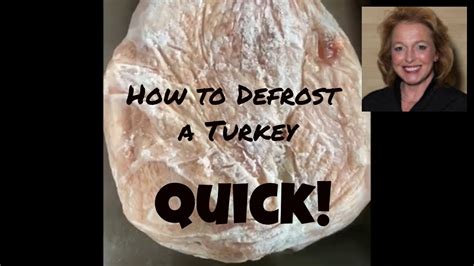 How to Defrost a Turkey Quickly and Safely - How to Quickly Defrost a Frozen Turkey - YouTube