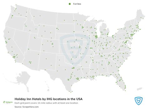 Number of Holiday Inn Hotels by IHG locations in the USA in 2024 | ScrapeHero