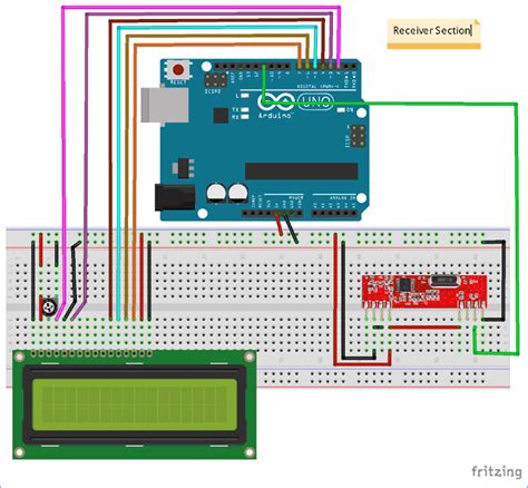 Receiver Side Circuit Diagram for Interfacing 433Mhz RF Module with STM32F103C8 Arduino Wireless ...