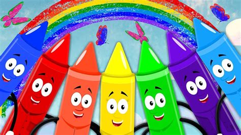 rainbow crayons color song | nursery rhyme | preschool - YouTube