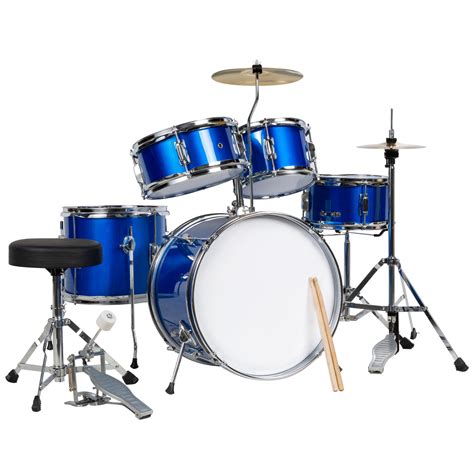 Best Choice Products 5-Piece Kids Beginner Junior Size Drum Set, Percussion Instrument Starter ...