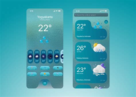 UI Design Weather App | Figma