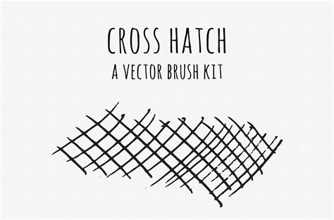 Vector Cross Hatch Brush Kit | Unique Illustrator Add-Ons ~ Creative Market