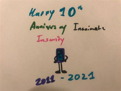 Happy 10th Anniversary Inanimate Insanity! by AwesomeCraft on DeviantArt