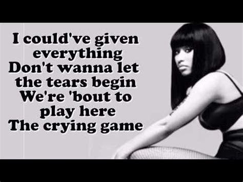 Nicki Minaj - The Crying Game ft. Jessie Ware LYRICS - YouTube