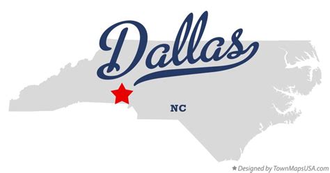 Map of Dallas, NC, North Carolina