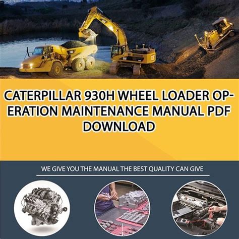 Caterpillar 930H WHEEL LOADER Operation Maintenance Manual PDF download - Service manual Repair ...