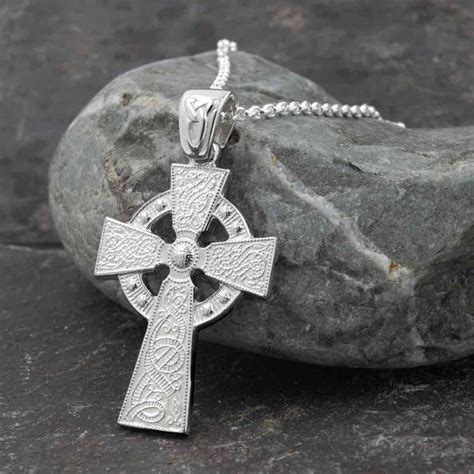 Celtic Cross Necklace With Weave Design | Celtic Cross Online