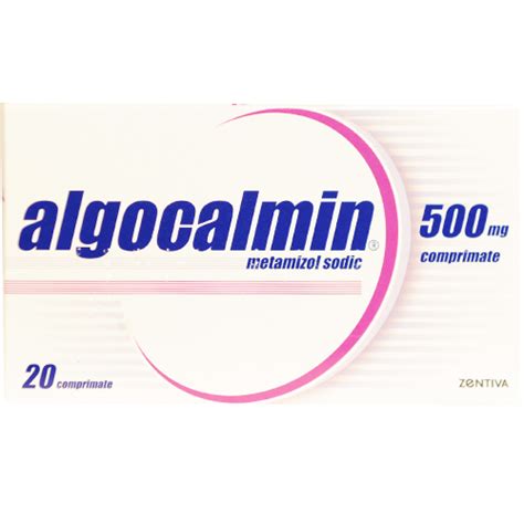 Algocalmin 500mg, 20 comprimate | Catena | Preturi mici!