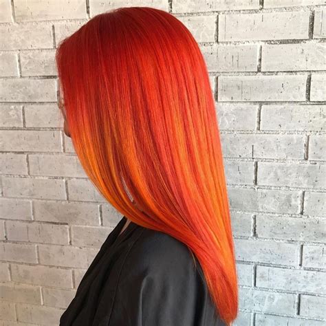 We'd love to ride off into the sunset with this color! 🌅 @hairbyhollyd applied Sunset Orange to ...