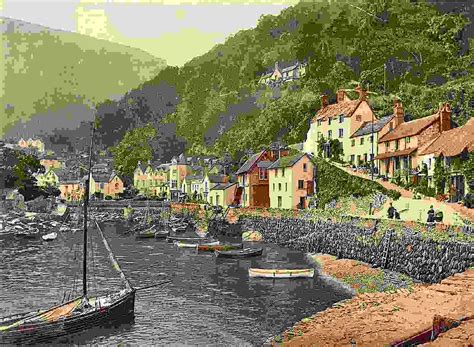 Lynmouth Harbor, Lynton and Lynmouth | Leaf river, Family images, Grand tour