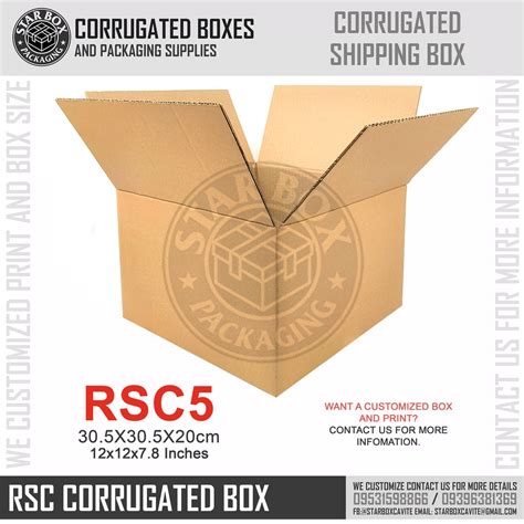 Starbox Brown Kraft Corrugated RSC Boxes Shipping Box Packaging Box ...