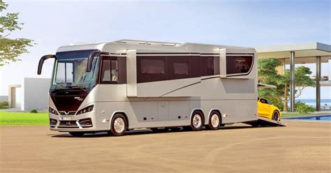 This Amazing $1.8 Million Ultra-Luxury RV Has Its Own Garage In The Back