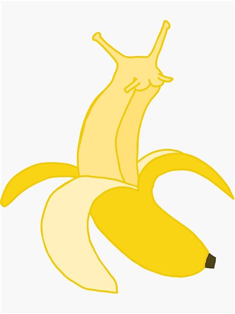 "Banana Slug" Sticker for Sale by Mochi-Rabbit | Redbubble