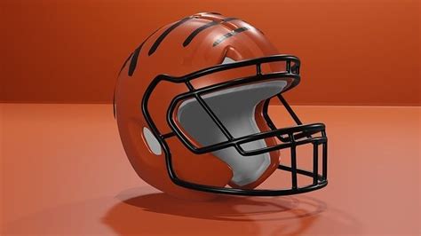 Cincinnati Bengals Football Helmet 3D model | CGTrader