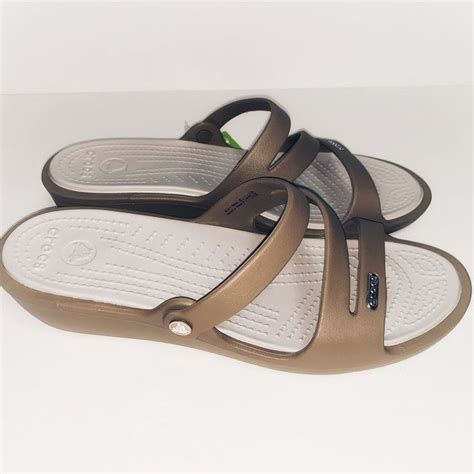 Crocs Patricia Wedge Sandals, Women's Size 9 Beige Sand Brand New With Tags | eBay | Crocs ...