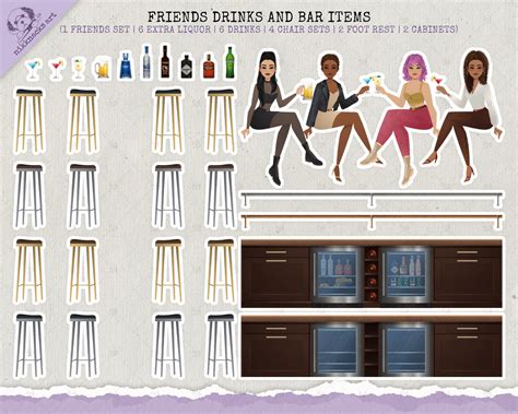 Bar Scene, Bar Illustration, Bar Clipart, Bar Background, Cocktail Bar ...