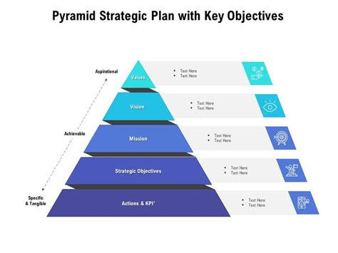 Pyramid Strategic Plan With Key Objectives | Presentation Graphics ...